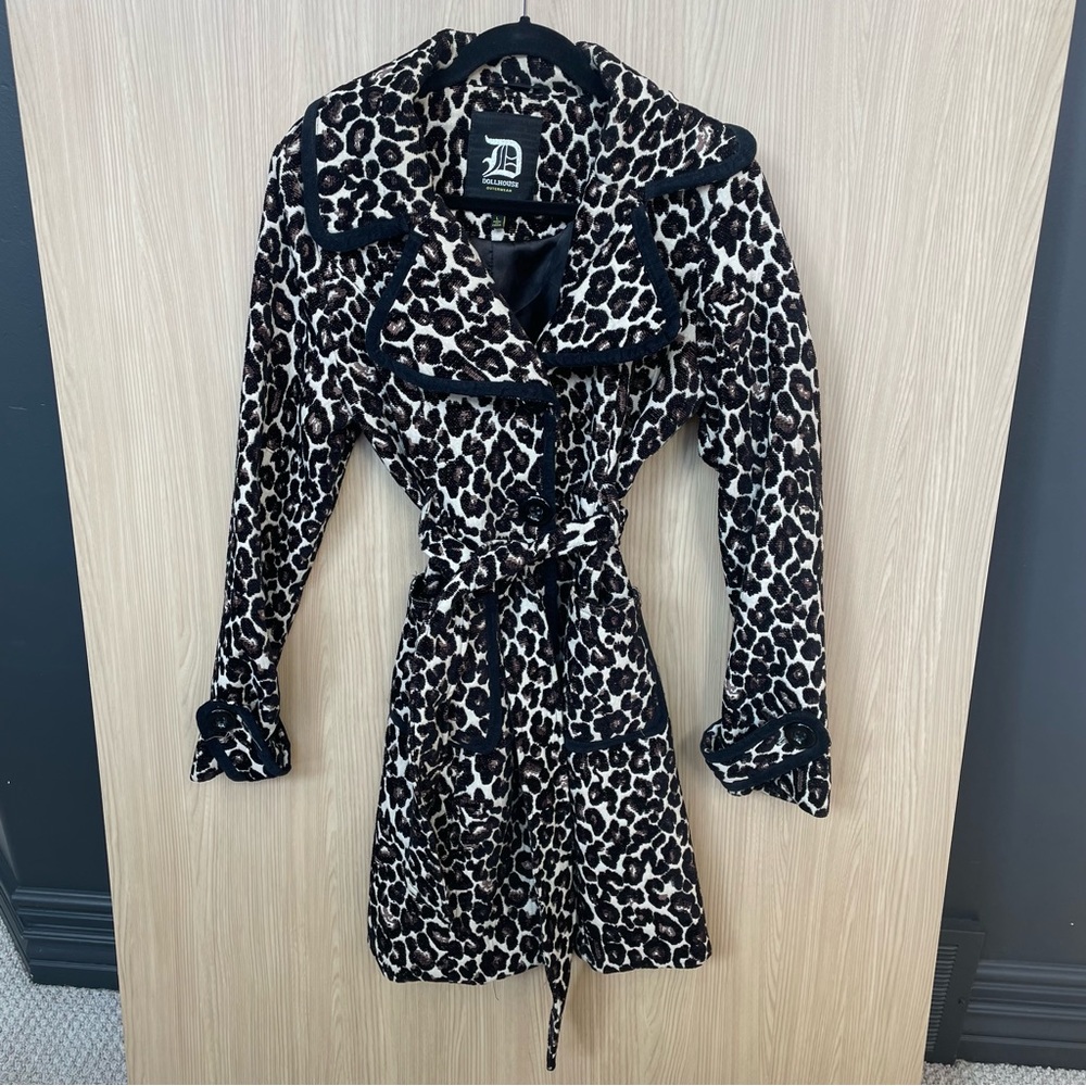 Dollhouse Cheetah Print Trenchcoat